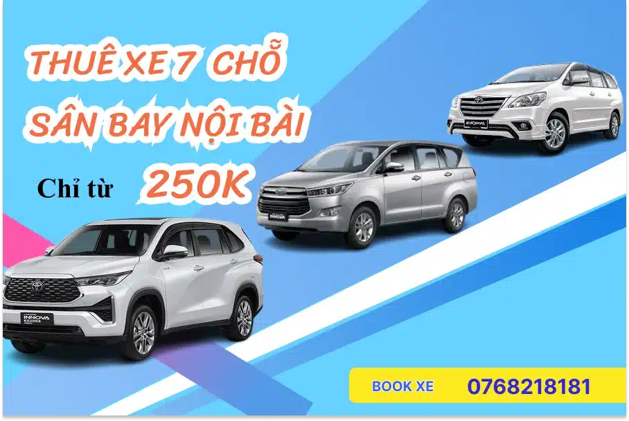 Dịch vụ thuê xe 7 chỗ