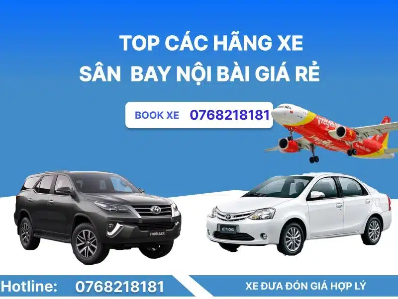 Taxi sân bay nội bài | các hãng xe  giá rẻ