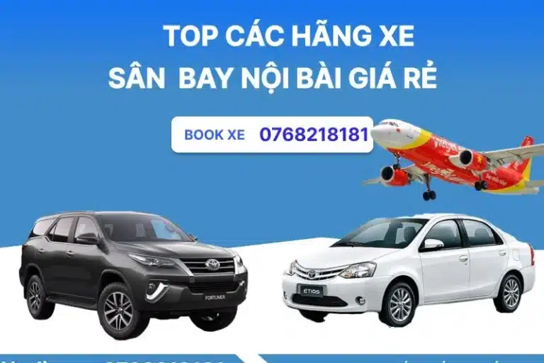 Top các hãng xe sân bay nội bài giá rẻ