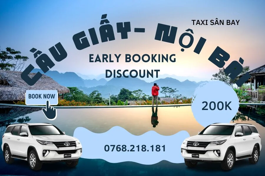 Taxi Cầu Giấy đi sân bay Nội Bài