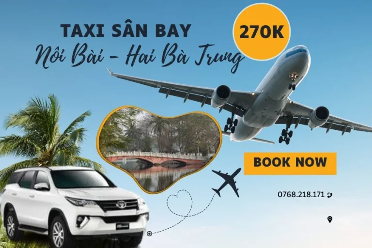 Taxi sân bay Nội Bài về quận Hai Bà Trưng