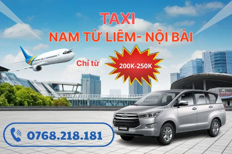 Taxi Nam Từ Liêm đi sân bay Nội Bài