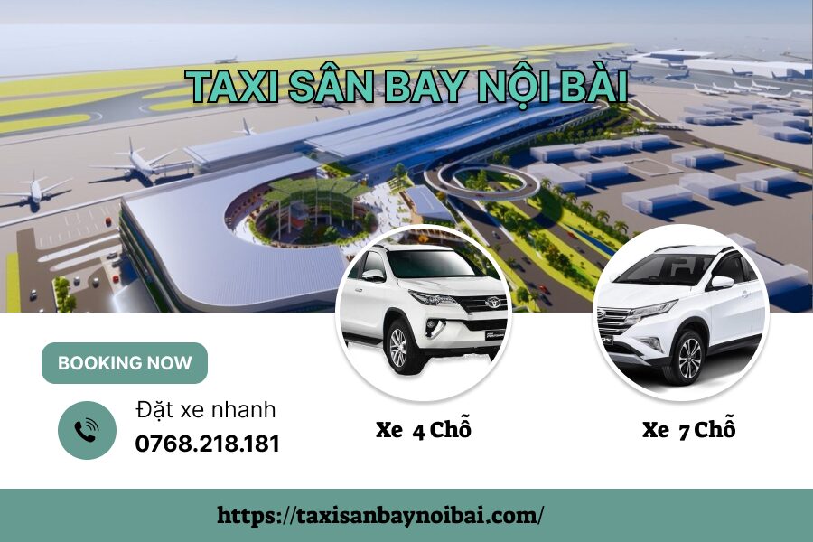 Taxi 16 chỗ đi sân bay Nội Bài