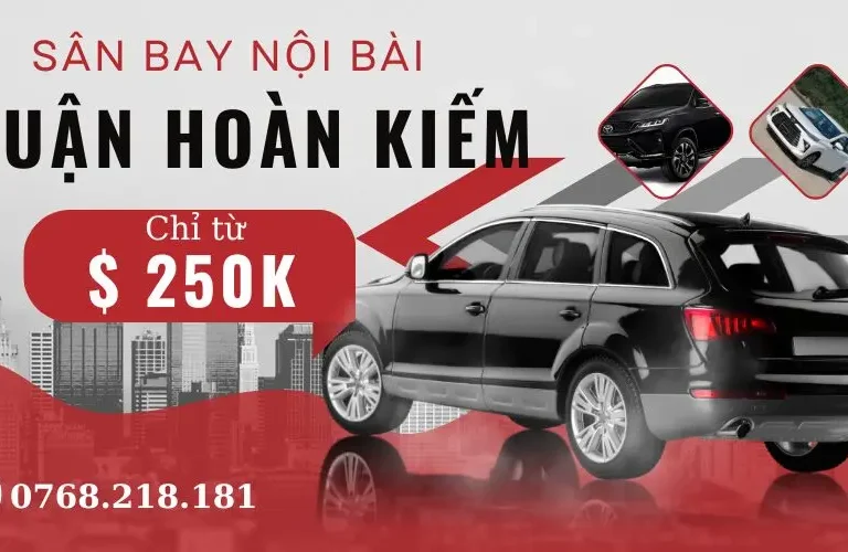 Taxi sân bay Nội Bài về quận Hoàn Kiếm